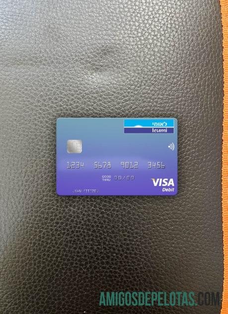 Israel Bank Leumi Visa Cartão de Débito Photolook Front exemplo real